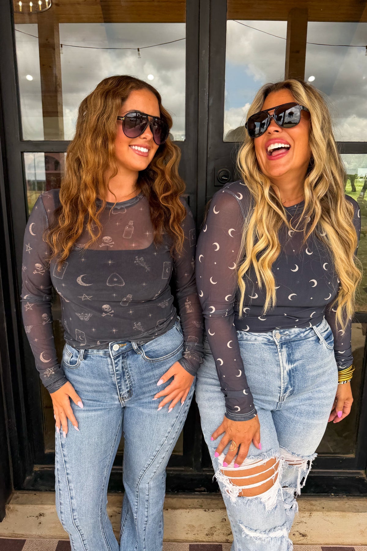 Prebook Boo Crew Mesh Tops