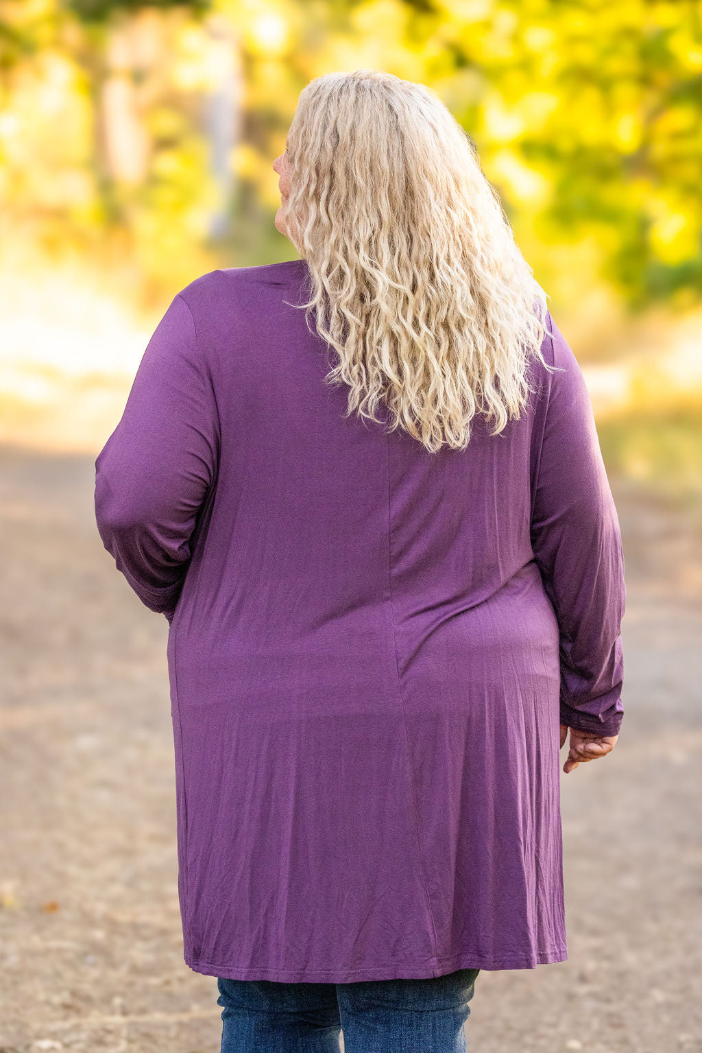 Classic Cardigan - Purple