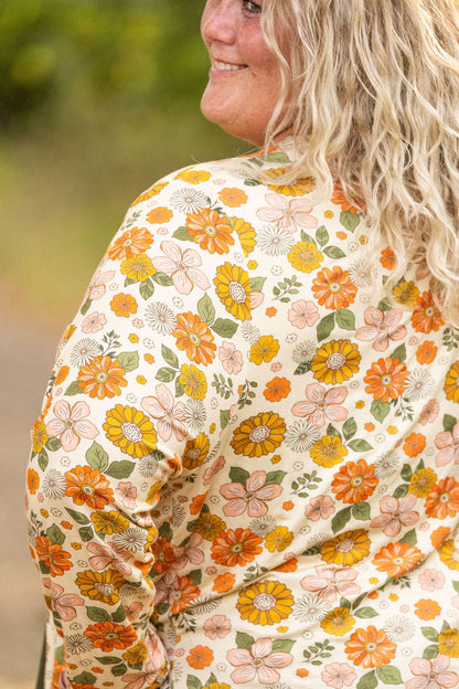 Classic Cardigan - Fall Boho Floral