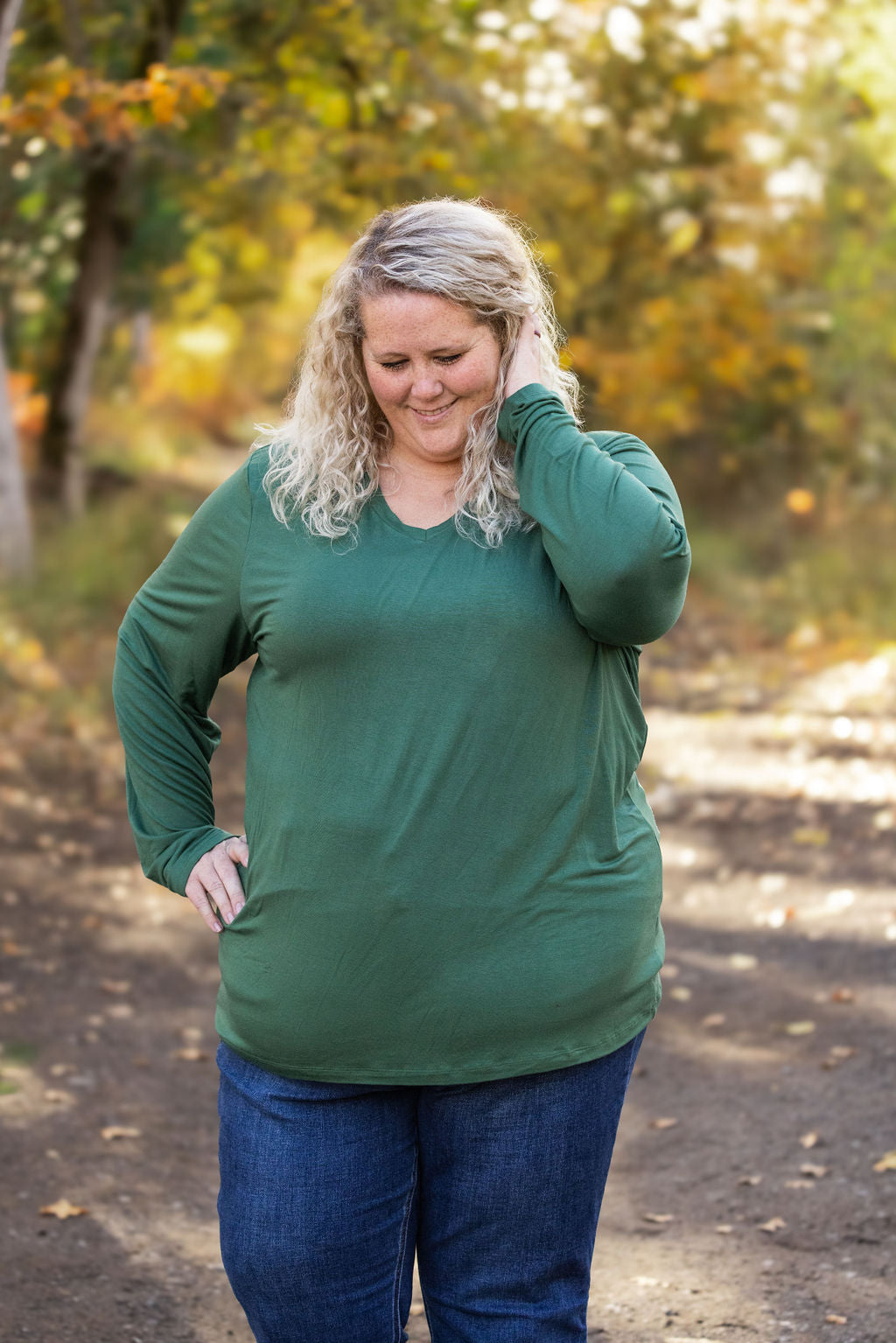 Larissa Long Sleeve - Evergreen