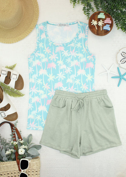 Ava Tank - Aqua Palm