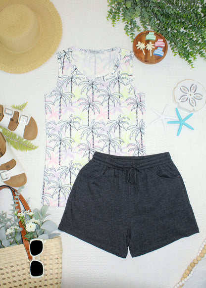 Ava Tank - Neon Palm