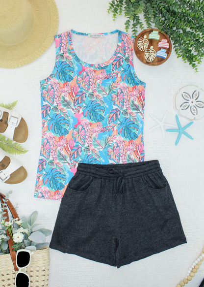 Ava Tank - Tropical Palm