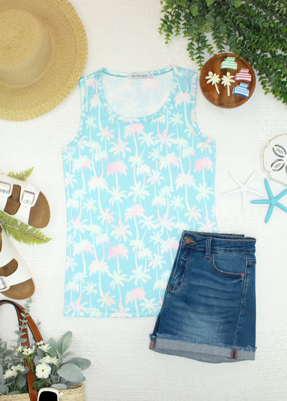 Ava Tank - Aqua Palm
