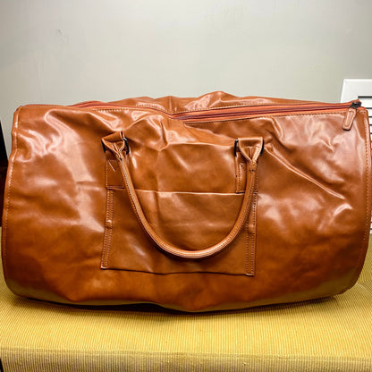 Rory, The Ultimate Duffle - Camel Faux Leather