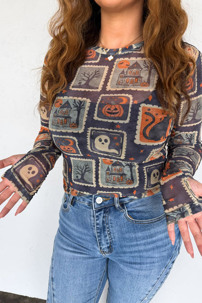 Prebook Boo Crew Mesh Tops