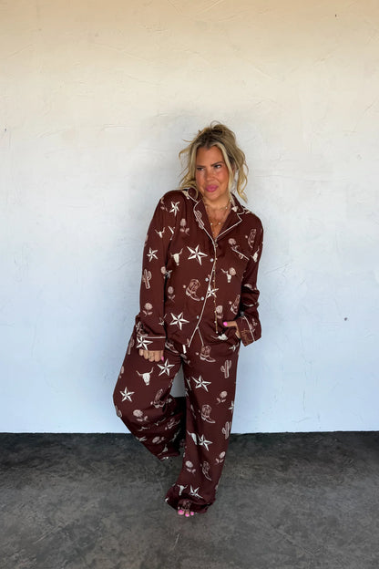 Prebook WESTERN NIGHTS LUXE PJ SET