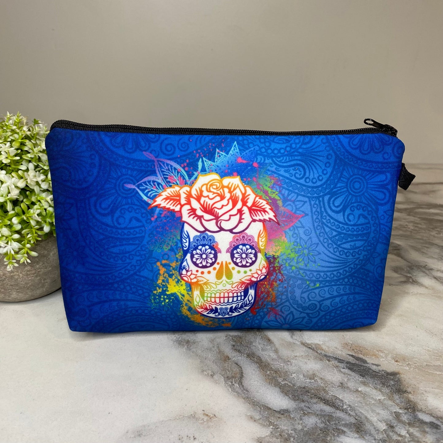 Pouch - Halloween - Paisley Skull