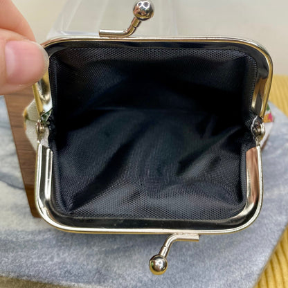 Clamshell Coin Purse Wallet (Medium) - Floral