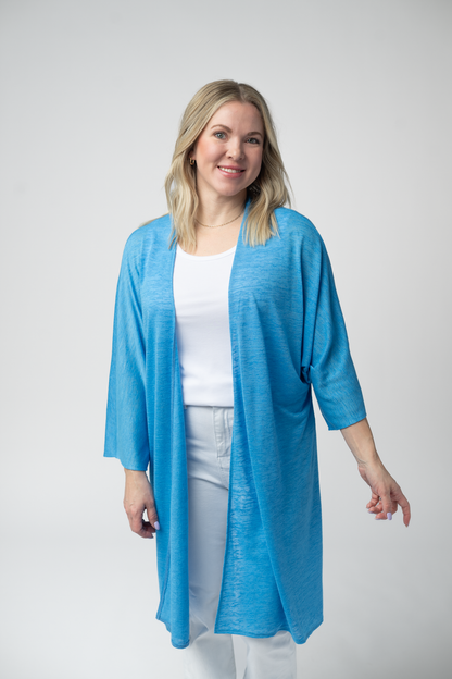 Ellie Cover-Up Kimono - Light Blue