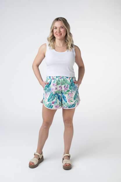 Dolphin Shorts - Tropical Leaf