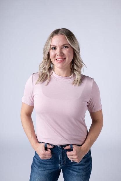 Blair Short Sleeve Top - Blush