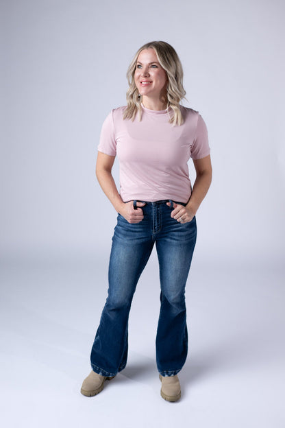 Blair Short Sleeve Top - Blush