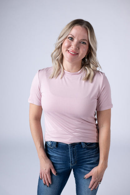 Blair Short Sleeve Top - Blush