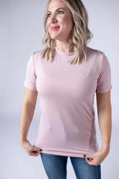 Blair Short Sleeve Top - Blush