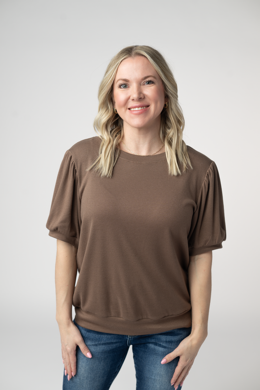 Katie Cozy Top - Mocha