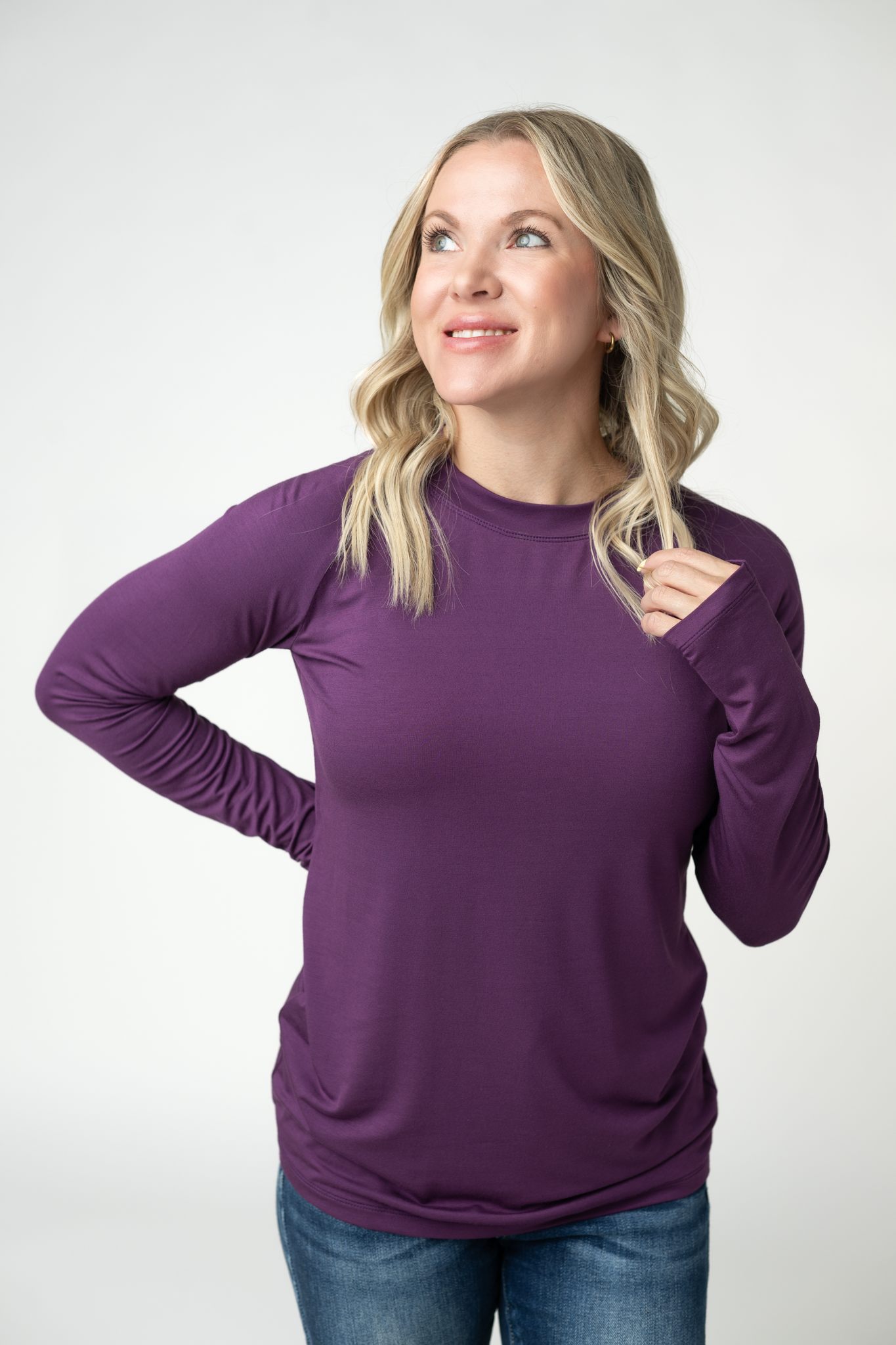 Blair Long Sleeve Top - Purple