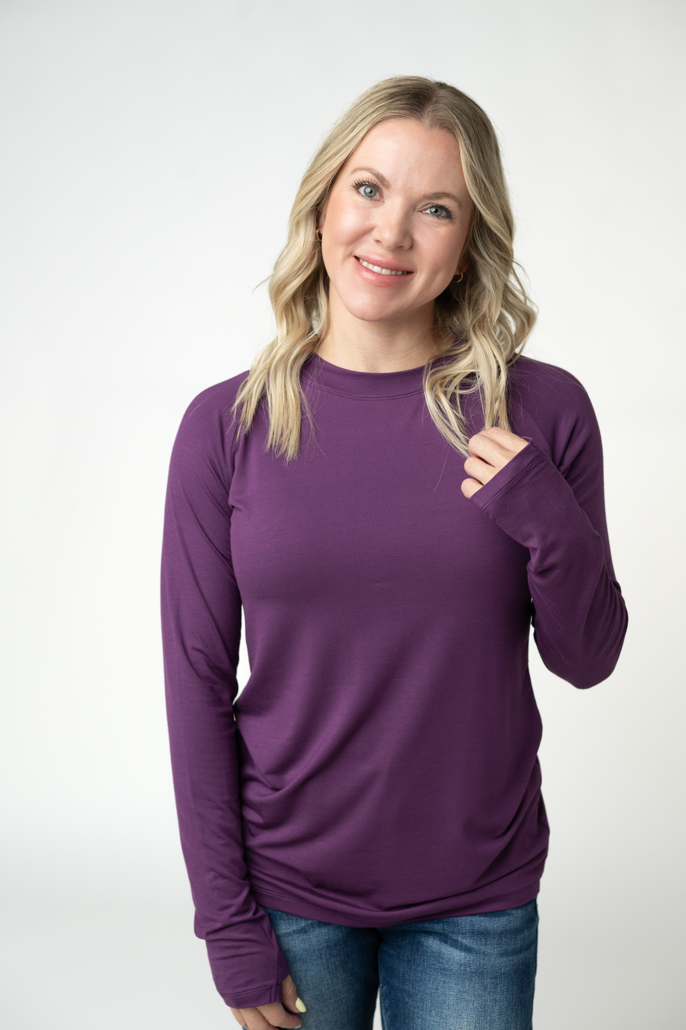 Blair Long Sleeve Top - Purple