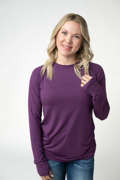 Blair Long Sleeve Top - Purple