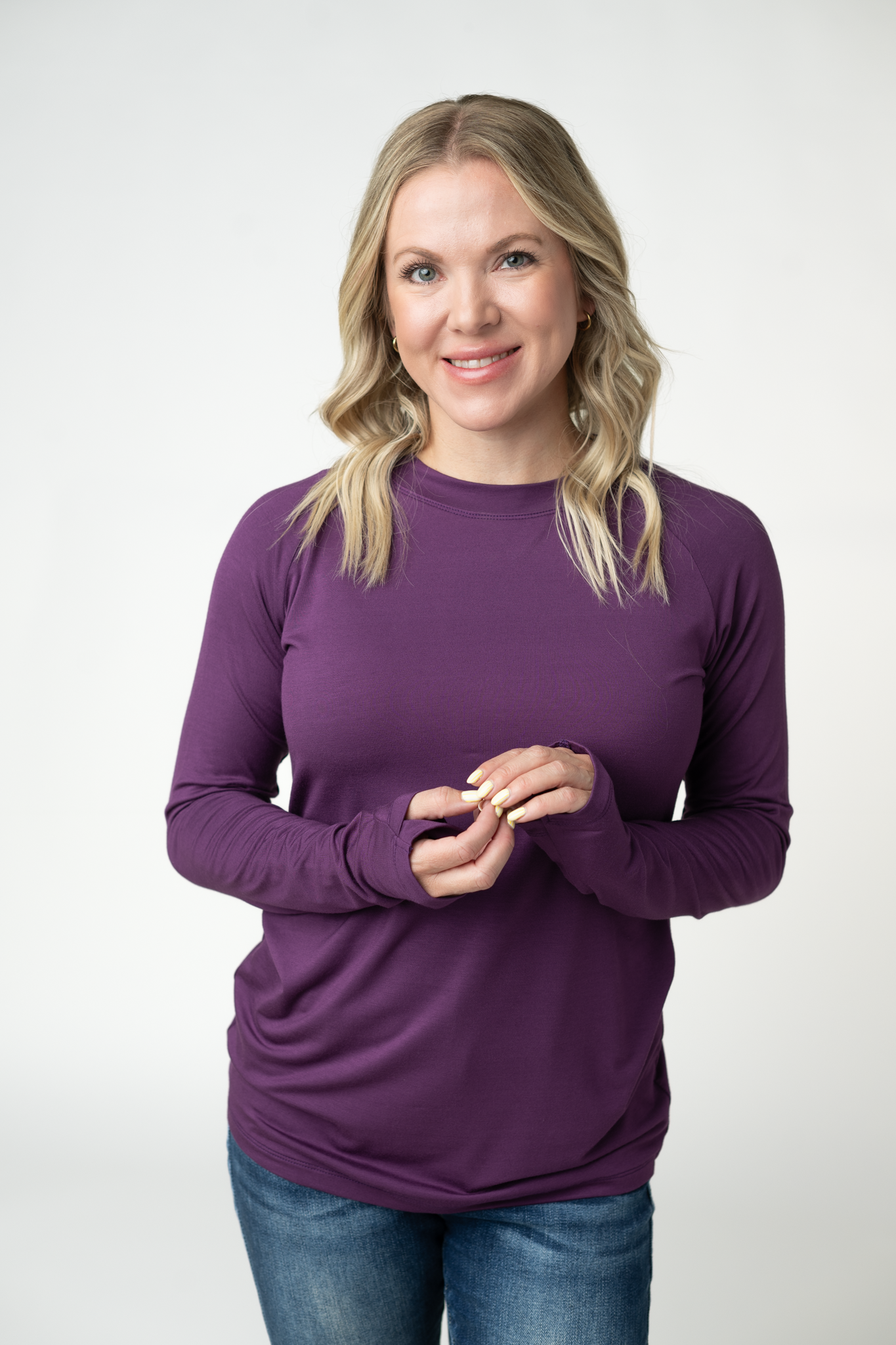 Blair Long Sleeve Top - Purple