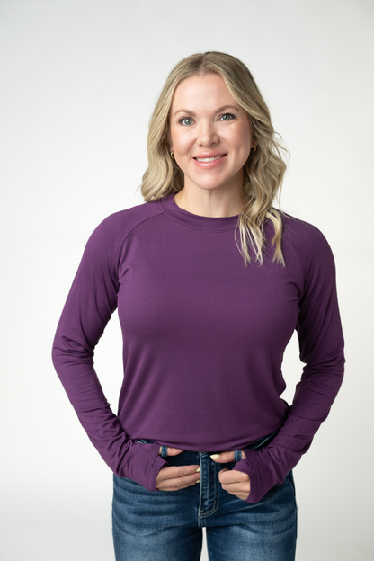 Blair Long Sleeve Top - Purple