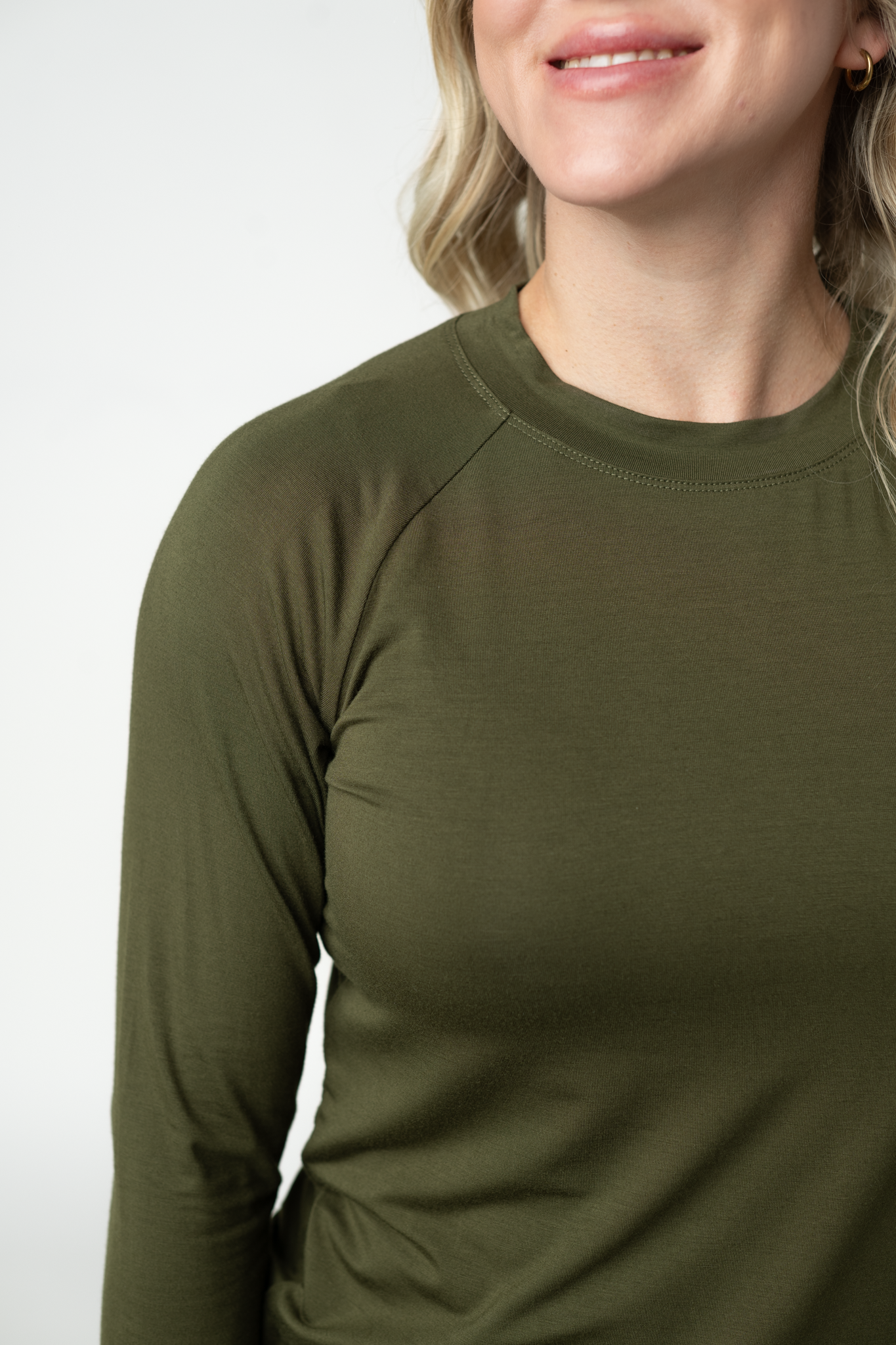 Blair Long Sleeve Top - Dark Olive