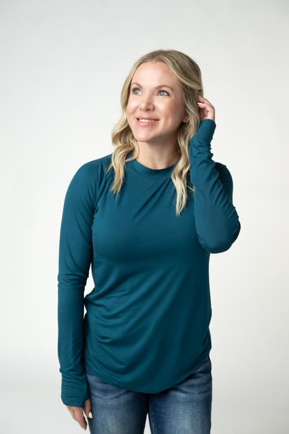 Blair Long Sleeve Top - Teal