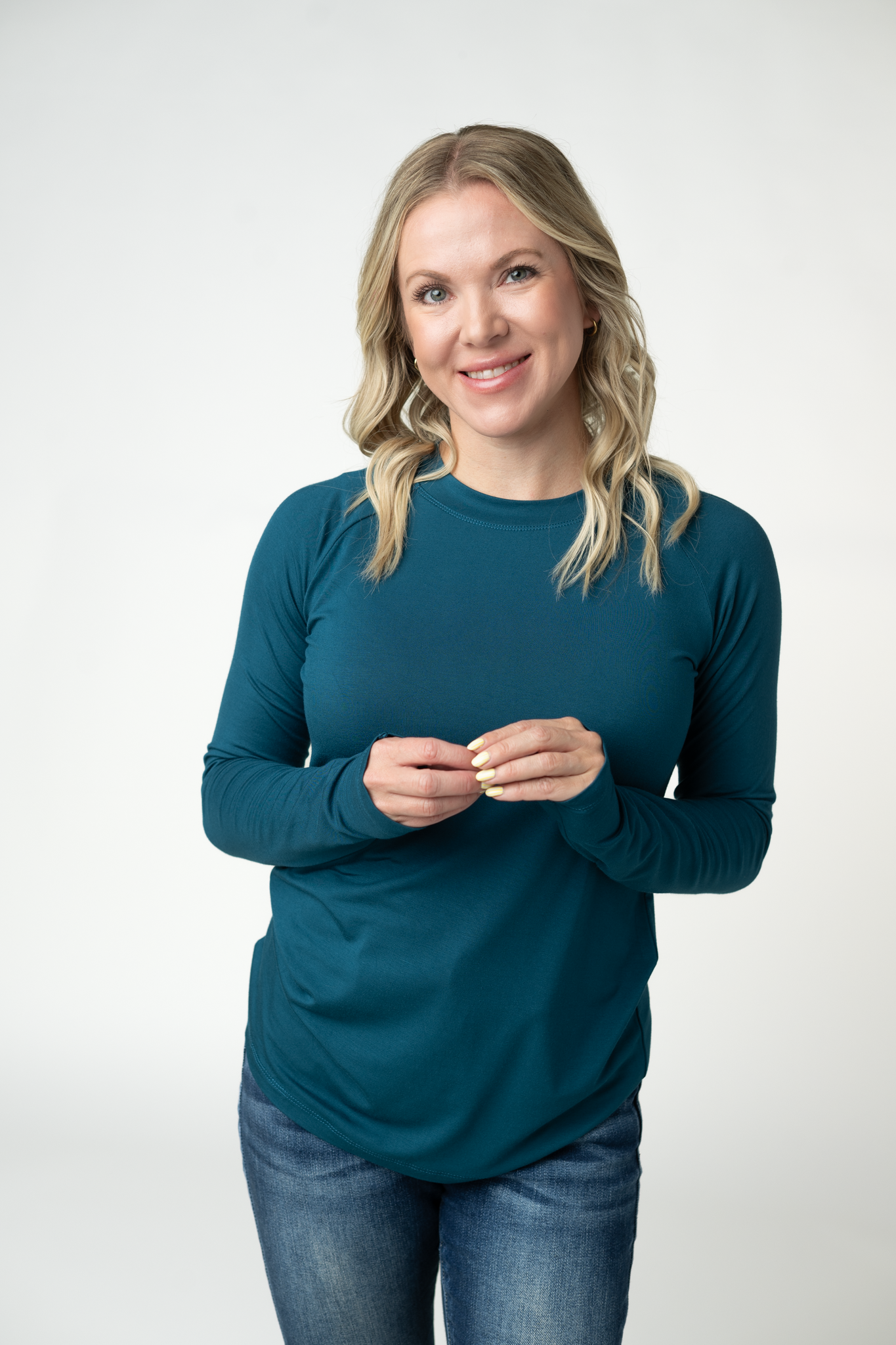 Blair Long Sleeve Top - Teal