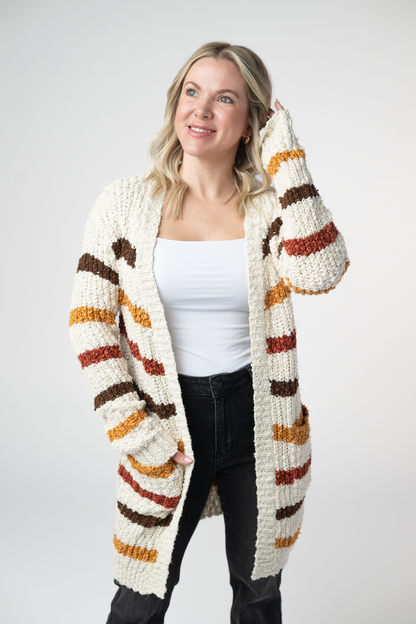 Fall Striped Cardigan