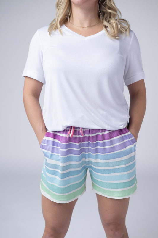 Jamie Shorts - Rainbow Stripes
