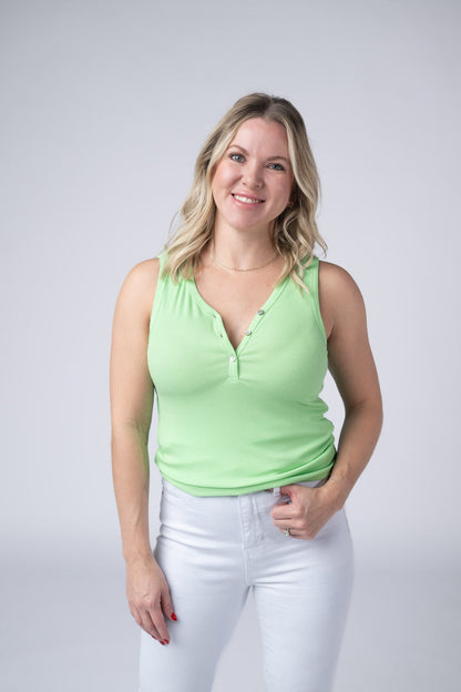 Addison Tank - Lime