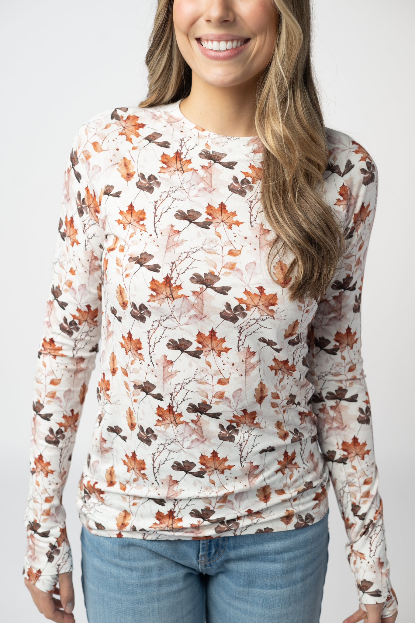 Blair Long Sleeve Top - Fall Foliage