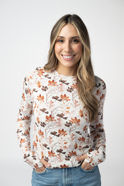 Blair Long Sleeve Top - Fall Foliage