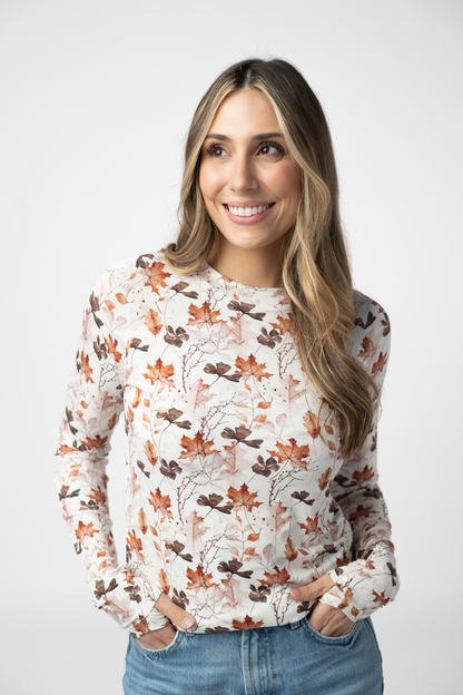 Blair Long Sleeve Top - Fall Foliage