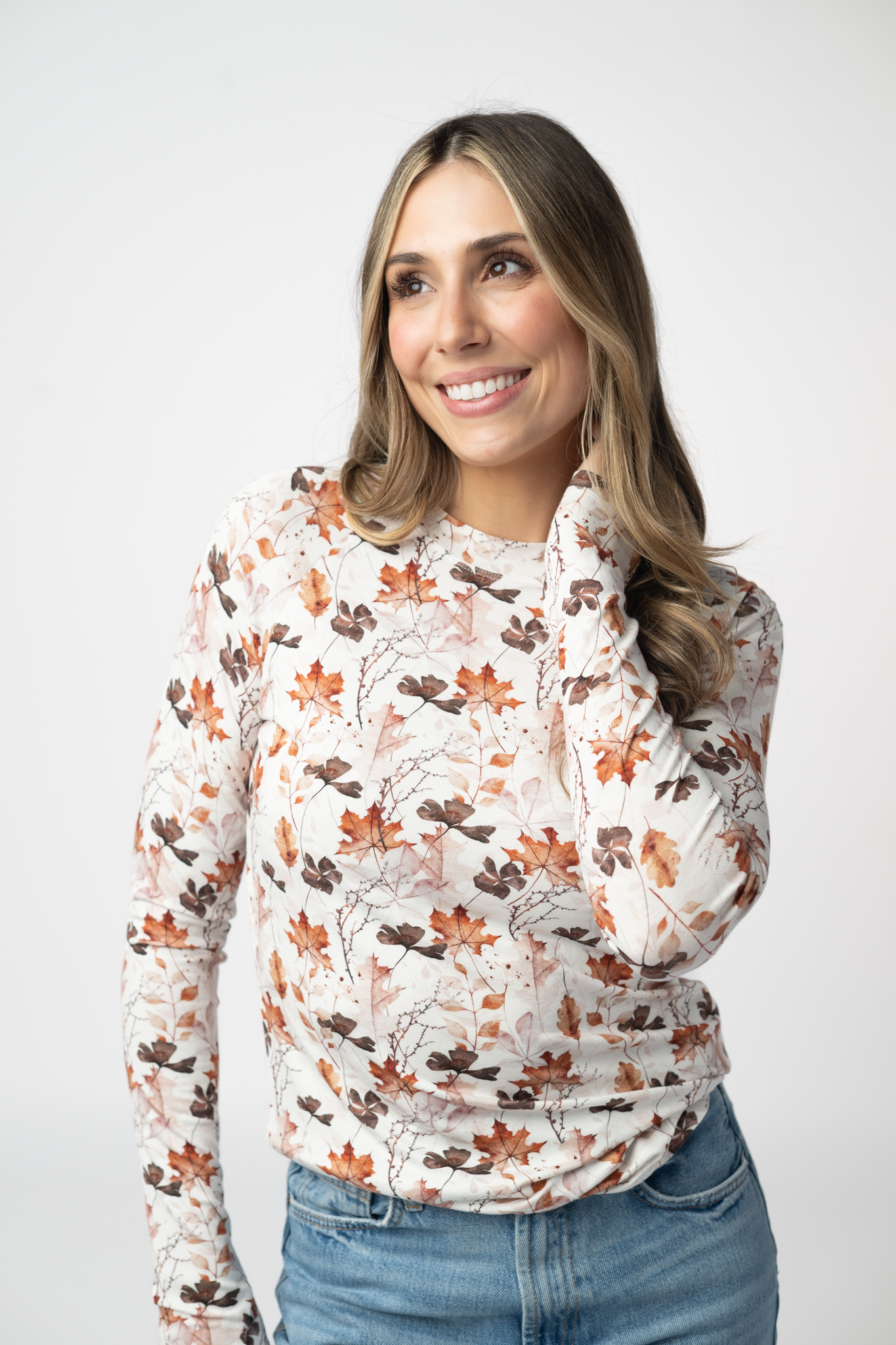 Blair Long Sleeve Top - Fall Foliage