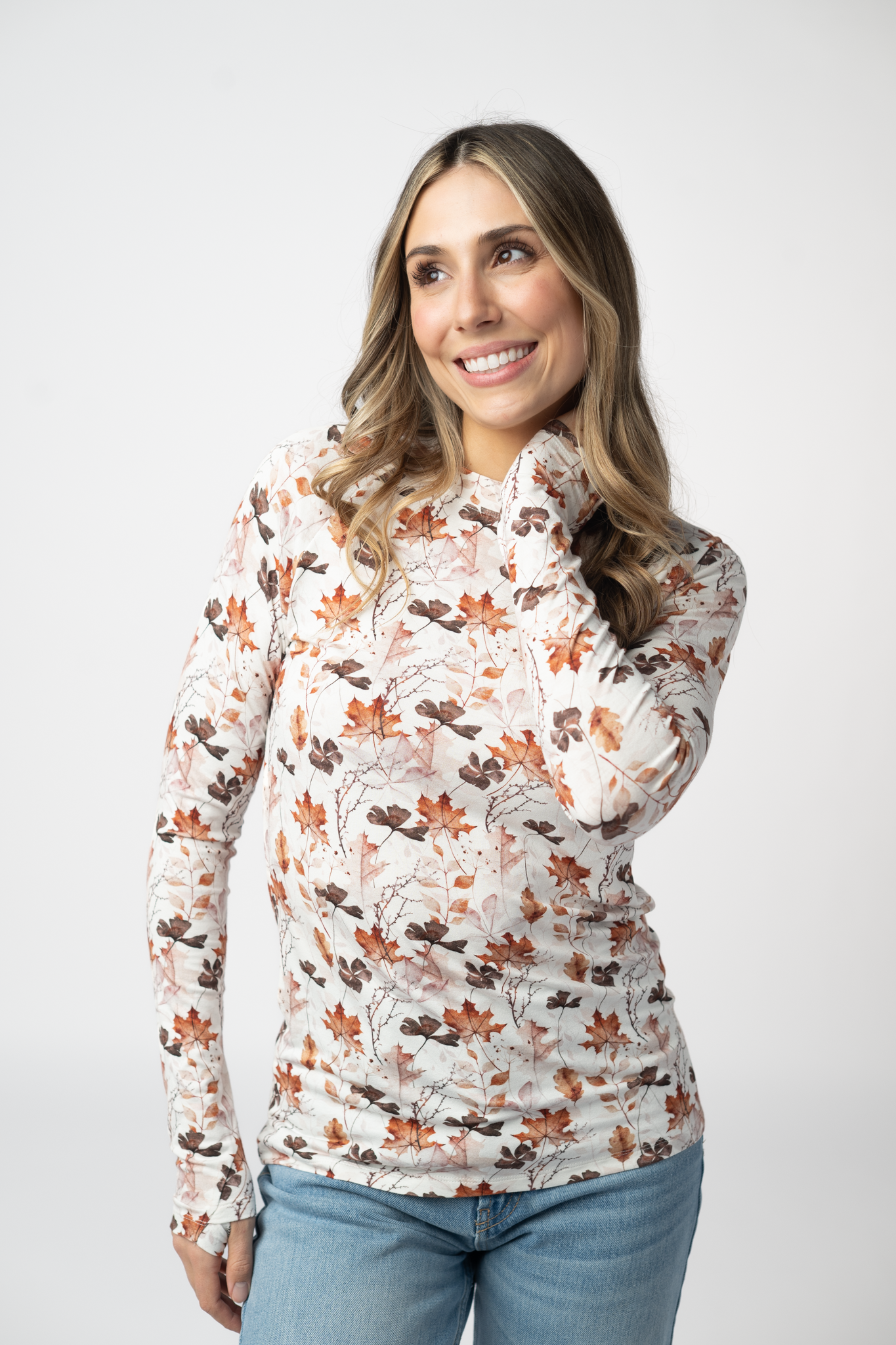 Blair Long Sleeve Top - Fall Foliage