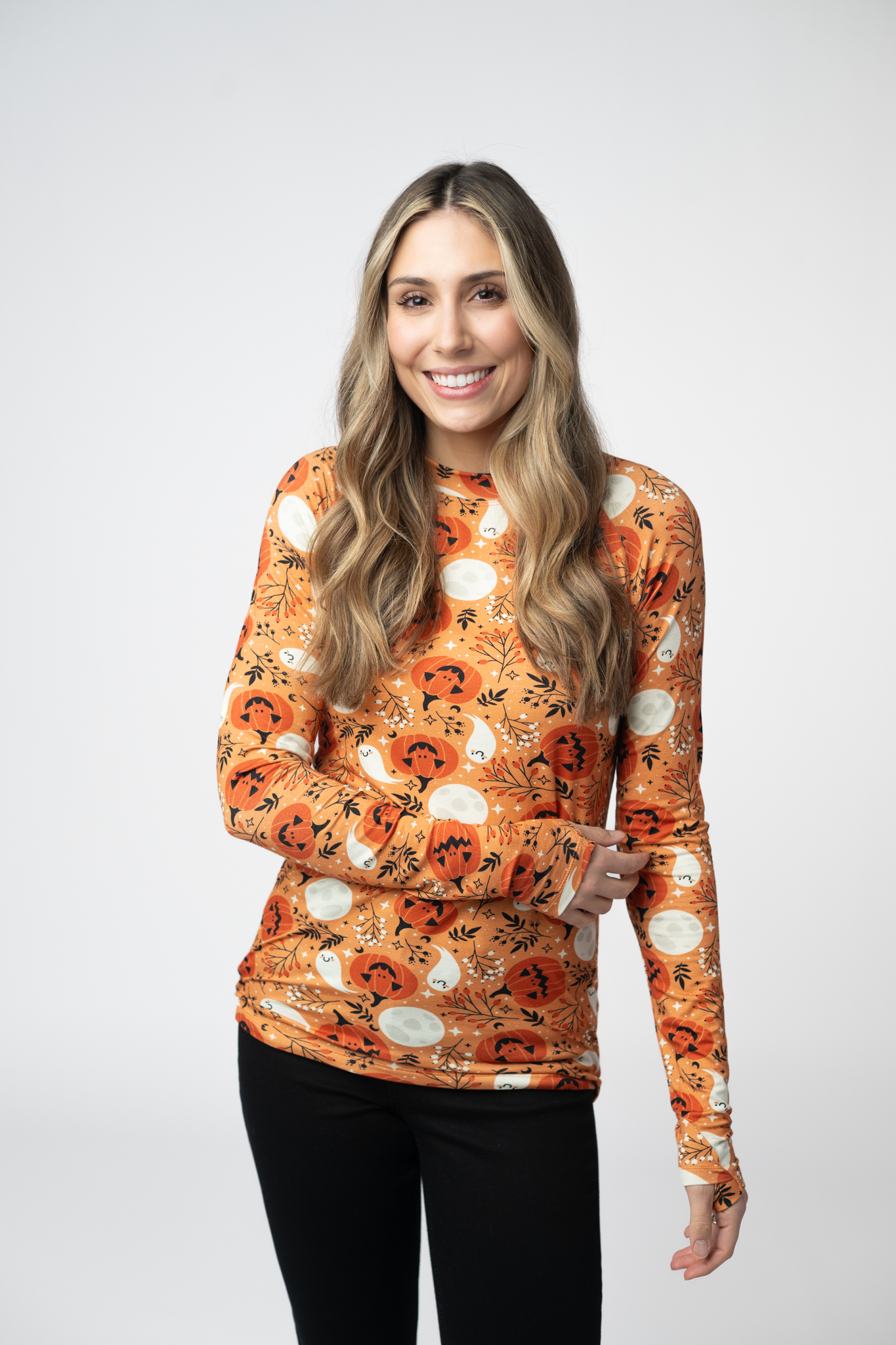 Blair Long Sleeve Top - Spooky Autumn