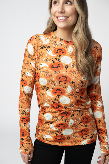 Blair Long Sleeve Top - Spooky Autumn