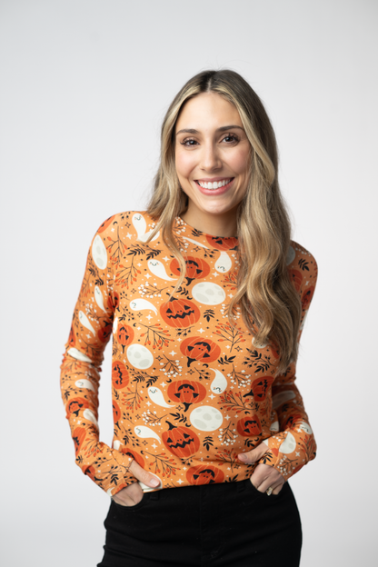 Blair Long Sleeve Top - Spooky Autumn