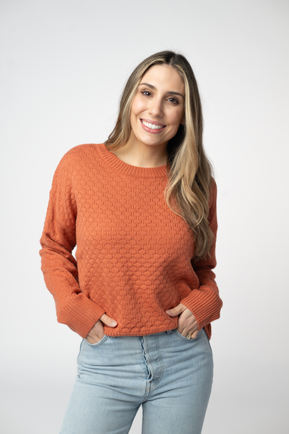 Gianna Pullover Sweater - Pumpkin