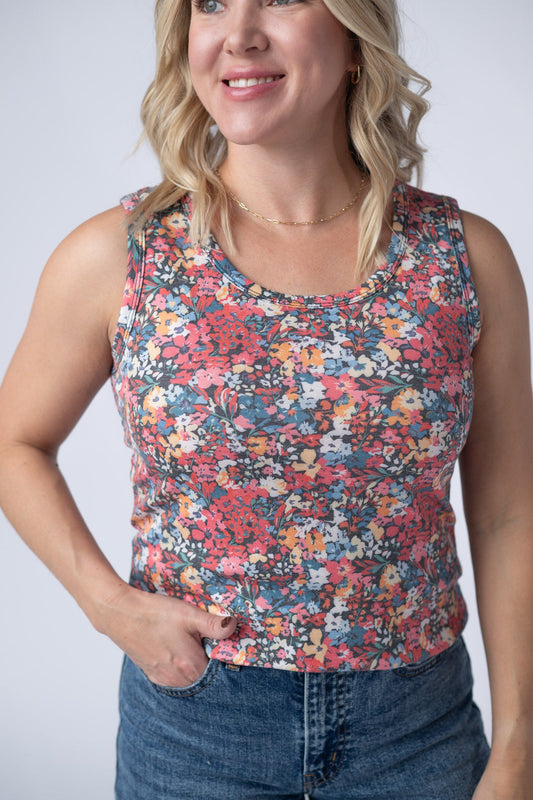 Ava Tank - Bright Floral FINAL SALE