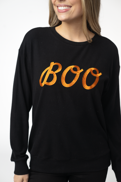 Corrine Embroidered Pullover Top - BOO