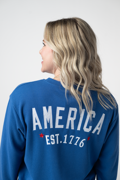 America Pullover - Blue