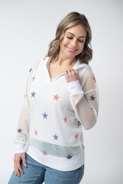 American Stars Mesh Hoodie