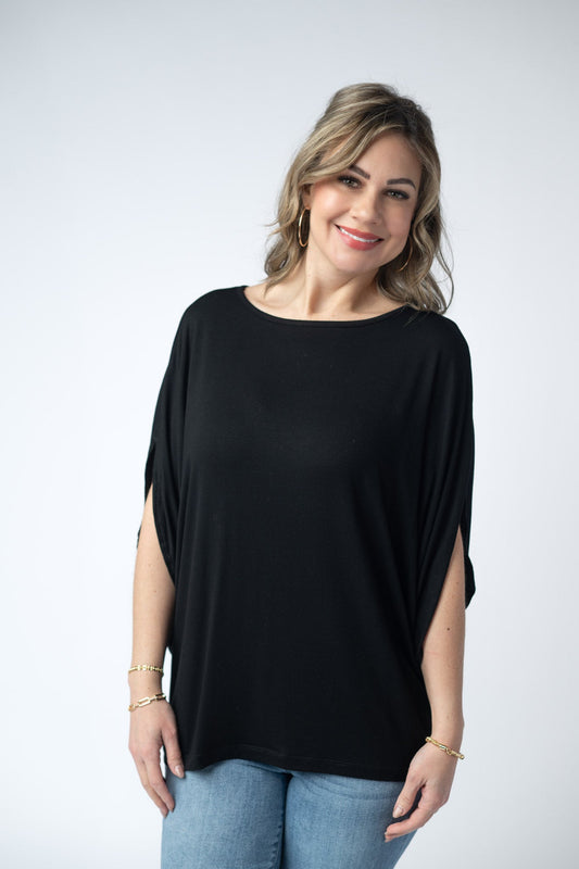 Darcy Dolman Top - Black