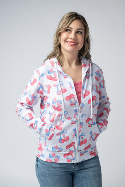 Fullzip Hoodie - Patriotic Cherries