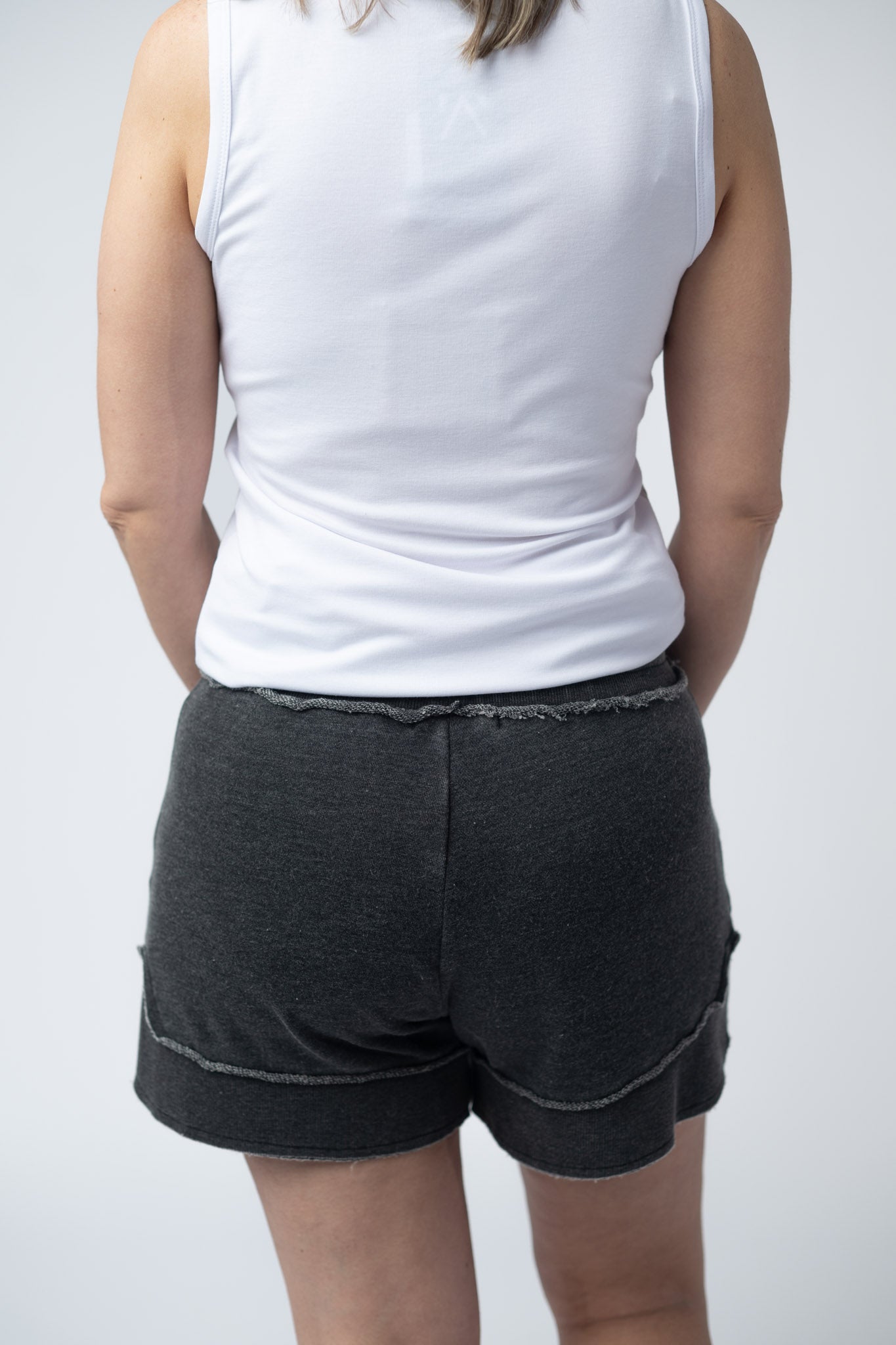 French Terry Stevie Shorts - Black