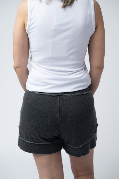 French Terry Stevie Shorts - Black