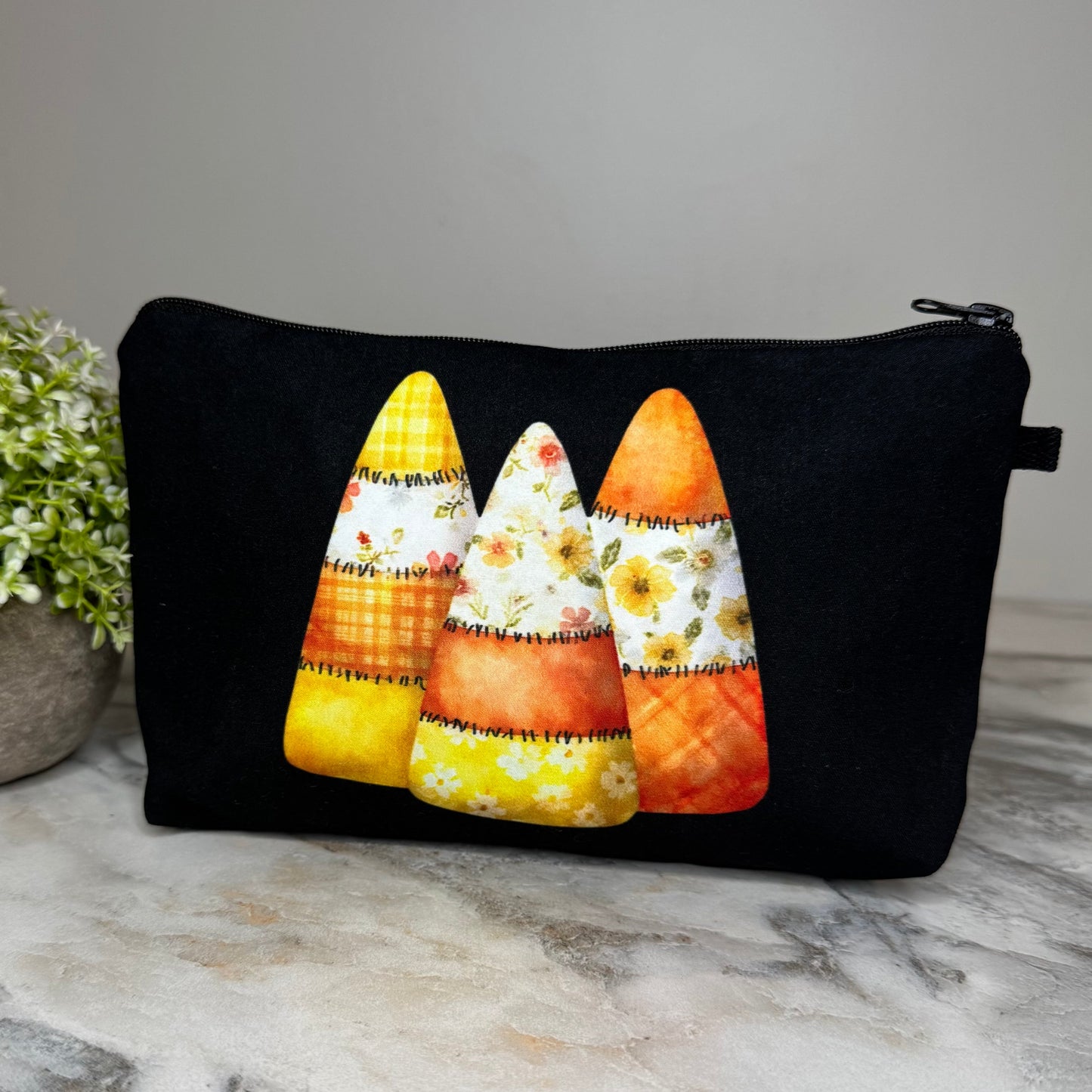 Pouch - Halloween - Quilted Candy Corn