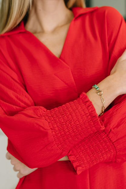 Easy Essence V-Neck Oversized Tunic Top